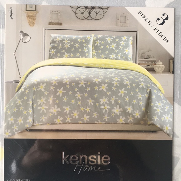 Kensie Bedding New Kensie Home Collection King 3 Piece Duvet Set